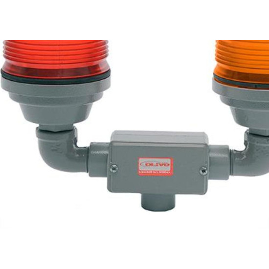 Sinalizador Duplo.Alum Olivo Amarelo/Vermelho Sinalizador Duplo.Alum Olivo Amarelo/Vermelho