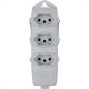 Tomada Barra Daneva Tripla 2P+T 20A Cinza Tomada Barra Daneva Tripla 2P+T 20A Cinza