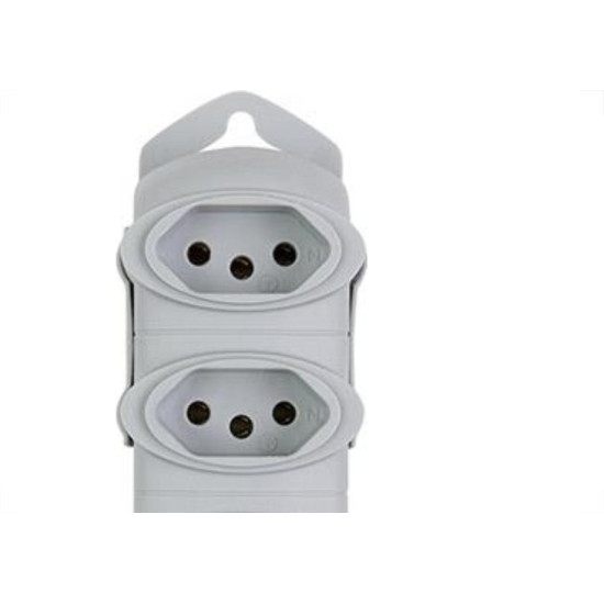 Tomada Barra Daneva Tripla 2P+T 20A Cinza Tomada Barra Daneva Tripla 2P+T 20A Cinza