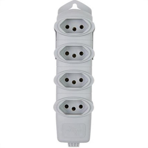 Tomada Barra Daneva Quadr 2P+T 20A Cinza Tomada Barra Daneva Quadr 2P+T 20A Cinza