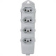 Tomada Barra Daneva Quadr 2P+T 20A Cinza Tomada Barra Daneva Quadr 2P+T 20A Cinza