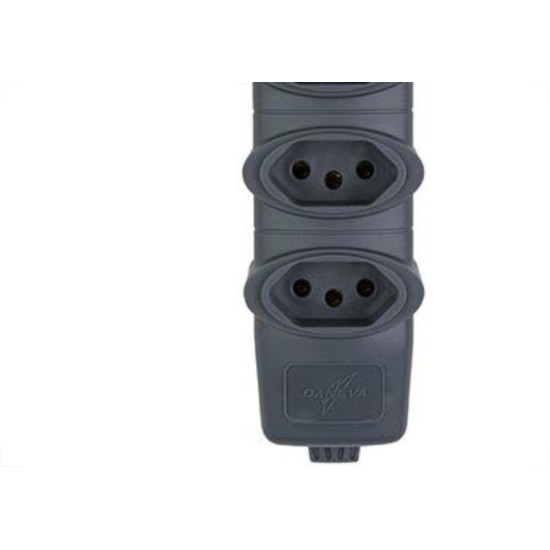 Tomada Barra Daneva Quadr 2P+T 20A Graf Tomada Barra Daneva Quadr 2P+T 20A Graf