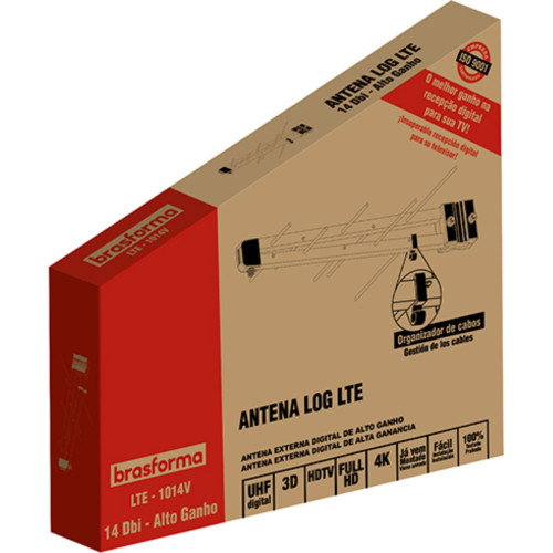 Antena Extensao Uhf/Hdtv Dig-Log Brasforma 10E Antena Extensao Uhf/Hdtv Dig-Log Brasforma 10E