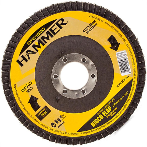 Disco Flap Hammer 4.1/2 X120 Zirconia