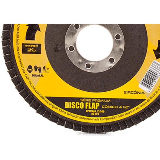 Disco Flap Hammer 4.1/2 X120 Zirconia
