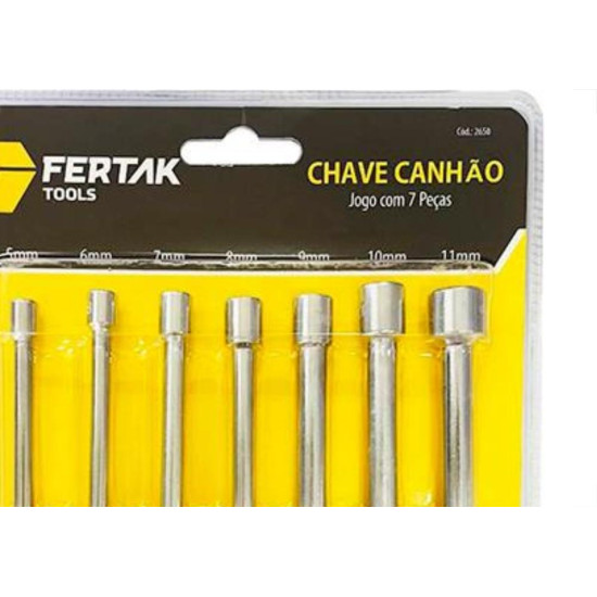Jogo Chave Canhao Fertak 7Pc 2650 Jogo Chave Canhao Fertak 7Pc 2650