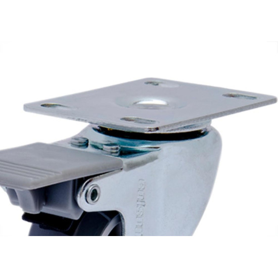 Rodizio Placa Gir.Cinza 50Mm/2 C/F.Colson Rodizio Placa Gir.Cinza 50Mm/2 C/F.Colson