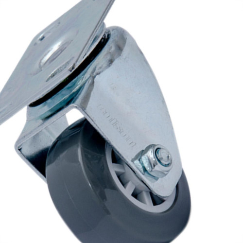 Rodizio Placa Gir.Cinza 50Mm/2 S/F.Colson Rodizio Placa Gir.Cinza 50Mm/2 S/F.Colson