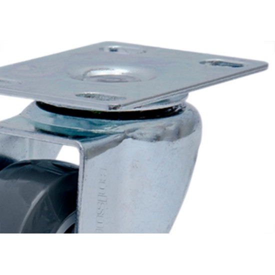 Rodizio Placa Gir.Cinza 50Mm/2 S/F.Colson Rodizio Placa Gir.Cinza 50Mm/2 S/F.Colson