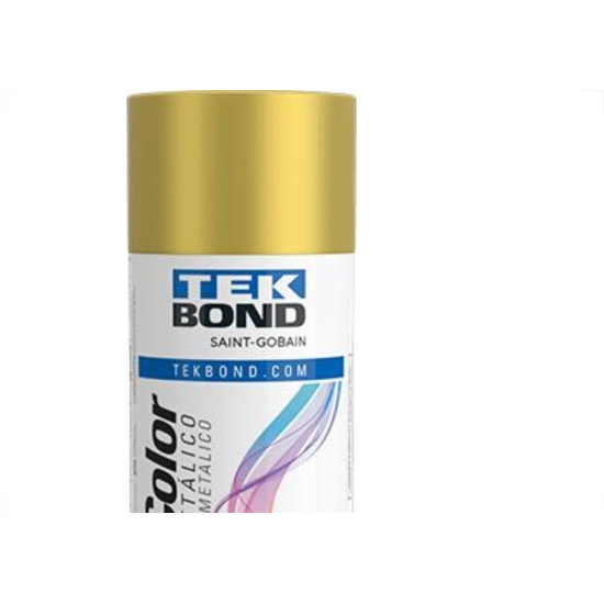 Spray Tekbond Metalico Dourado 350Ml Spray Tekbond Metalico Dourado 350Ml