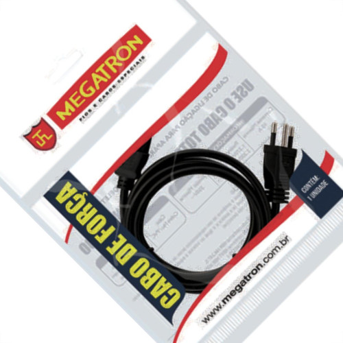 Cabo Forca Megatron Noteb 3X0,75X1,20Mt Cabo Forca Megatron Noteb 3X0,75X1,20Mt