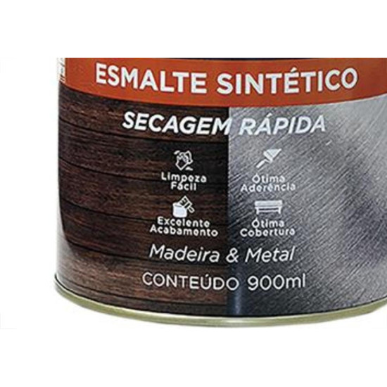 Tinta Esmalte. 1/4 (900ml) Sintetico Nova Branco Tinta Esmalte. 1/4 (900ml) Sintetico Nova Branco