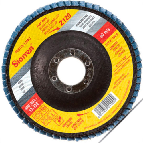 Disco Flap Starret 4.1/2 X 120 Zirconia Disco Flap Starret 4.1/2 X 120 Zirconia