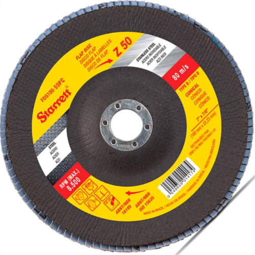 Disco Flap Starret 7 X 50 Zirconia Disco Flap Starret 7 X 50 Zirconia