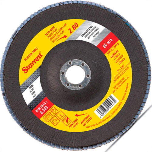 Disco Flap Starret 7 X 80 Zirconia Disco Flap Starret 7 X 80 Zirconia