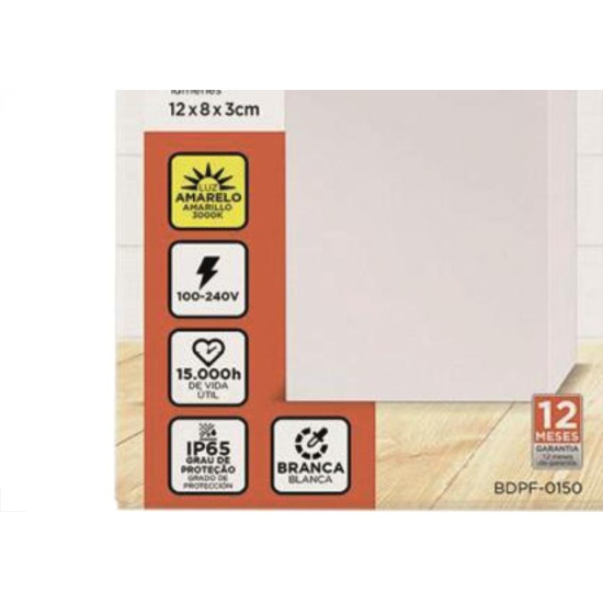 Arandela Led 3000K 4W Ip65 Branco B_D