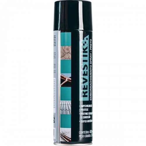 Borracha Liquida Spray Revestik Preto 400Ml/370 Borracha Liquida Spray Revestik Preto 400Ml/370