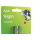 Pilha Alcalina Elgin Palito Aaa2 C/2 - Kit C/10 CA
