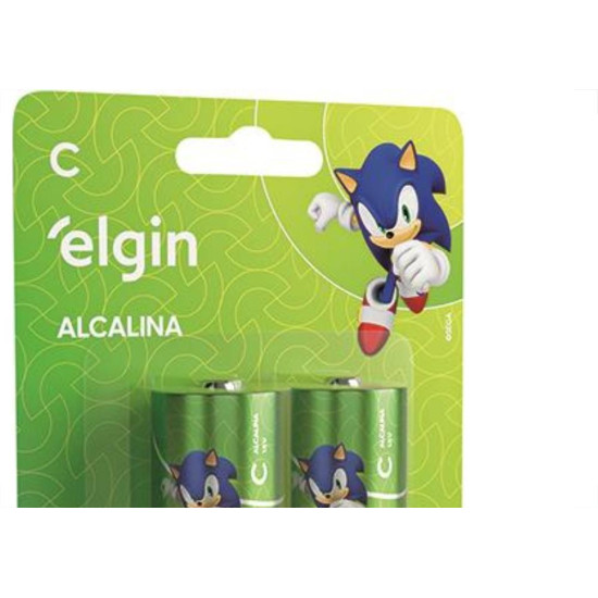 Pilha Alcalina Elgin Media C/2 Pilha Alcalina Elgin Media C/2
