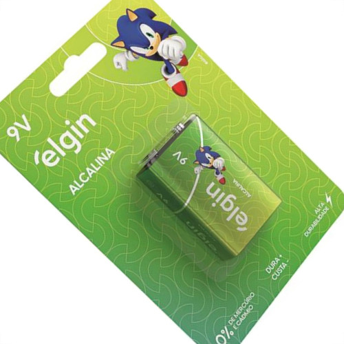 Pilha Alcalina Elgin Bateria 9V Pilha Alcalina Elgin Bateria 9V