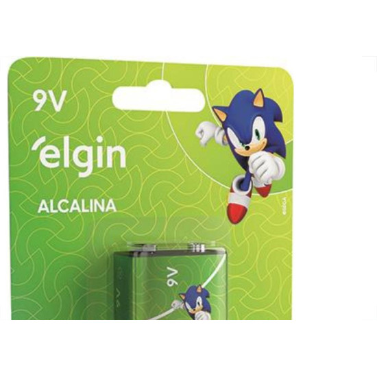 Pilha Alcalina Elgin Bateria 9V Pilha Alcalina Elgin Bateria 9V