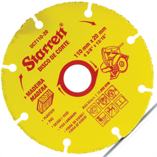 Disco Tungstenio Starret Mad 110X20Mm Disco Tungstenio Starret Mad 110X20Mm