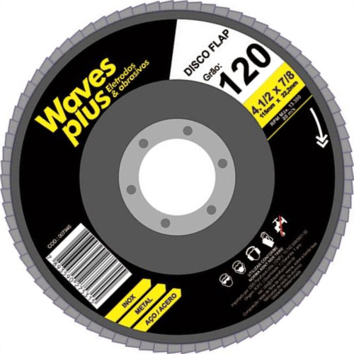 Disco Flap Waves 4.1/2 X120 Disco Flap Waves 4.1/2 X120