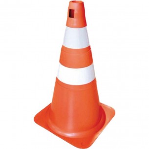 Cone Laranja/Branco 50Cm Fortline