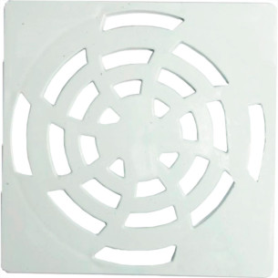Grelha Plast Quadr Branco 10X10 Luconi