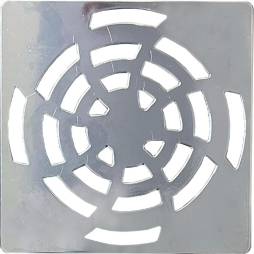 Grelha Plast Quadr Cromado 10X10 Luconi Grelha Plast Quadr Cromado 10X10 Luconi