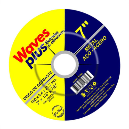 Disco Desbaste Waves 7X7/8 Disco Desbaste Waves 7X7/8