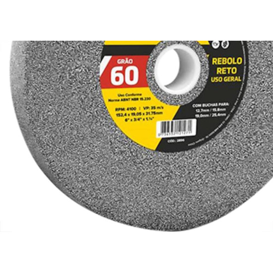 Rebolo Fertak 6 X 3/4 Gr 60