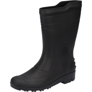 Bota Galocha Pega Forte Preto Cano Medio N.38 S/Forro