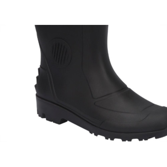 Bota Galocha Pega Forte Preto Cano Medio N.39 S/Forro Bota Galocha Pega Forte Preto Cano Medio N.39 S/Forro