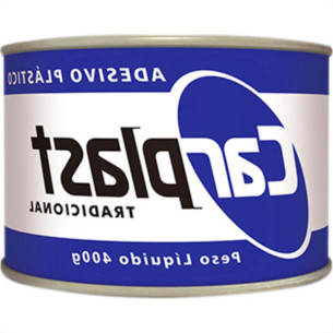 Massa Plastica 400Gr Carplast Branca - Kit C/12 Unidades