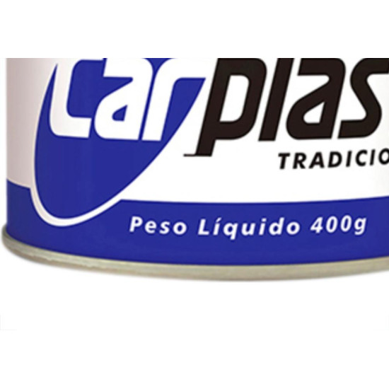 Massa Plastica 400Gr Carplast Branca - Kit C/12 Unidades
