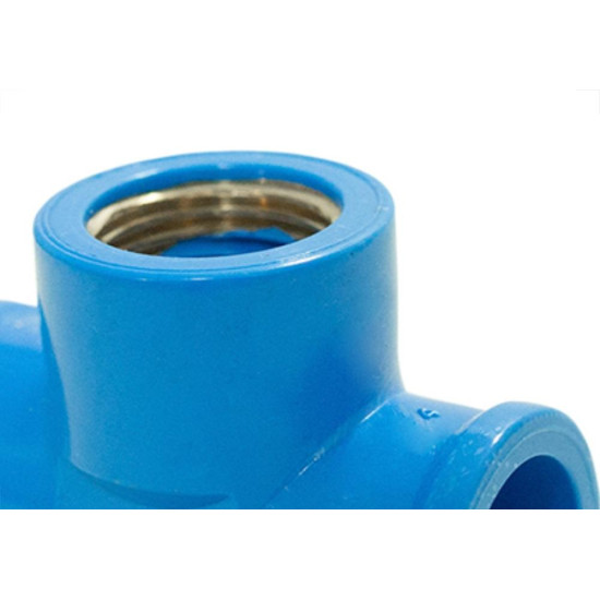 Tee Azul Shiva 3/4 X 1/2 - Kit C/10 Unidades Tee Azul Shiva 3/4 X 1/2 - Kit C/10 Unidades