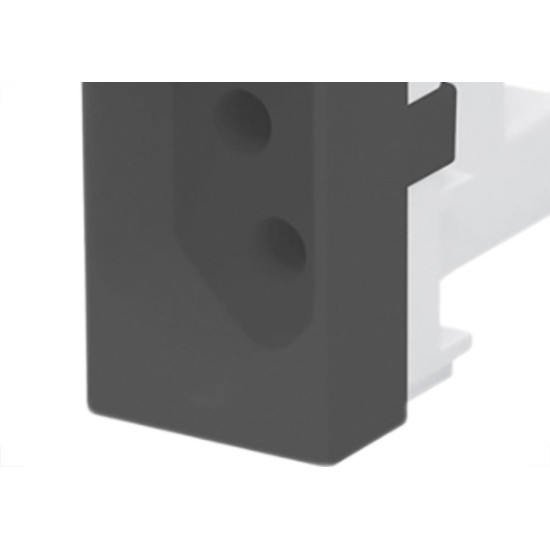 Modulo Fame Habitat Black 4036 1Tomada 20A Modulo Fame Habitat Black 4036 1Tomada 20A