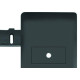 Espelho Placa Fame Habitat Black 4070 4X2 1 Furo