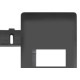 Espelho Placa Fame Habitat Black 4071 4X2 1 Mod