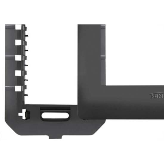 Espelho Placa Fame Habitat Black 4075 4X2 3 Mod
