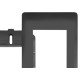 Espelho Placa Fame Habitat Black 4075 4X2 3 Mod