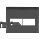 Espelho Placa Fame Habitat Black 4078 4X4 2 Mod
