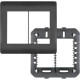 Espelho Placa Fame Habitat Black 4080 4X4 6Mod Espelho Placa Fame Habitat Black 4080 4X4 6Mod