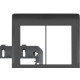 Espelho Placa Fame Habitat Black 4080 4X4 6Mod Espelho Placa Fame Habitat Black 4080 4X4 6Mod