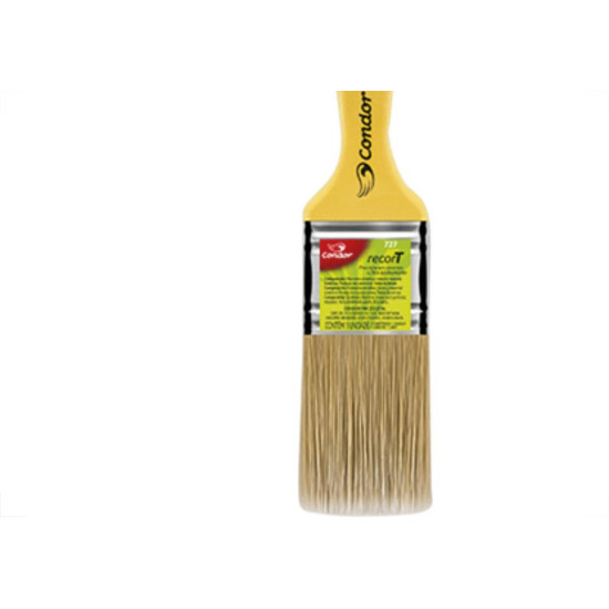 Trincha Pincel Condor 727 Recort D 1.1/2 Amarelo - Kit C/12 Unidades