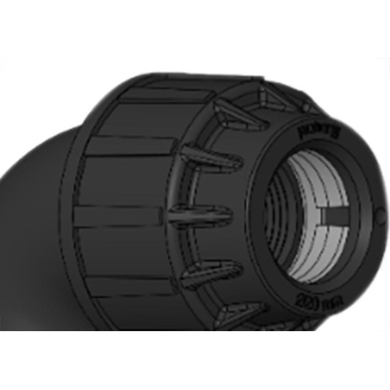 Cotovelo Polierg Pp 20X3/4 Ri Preto Cotovelo Polierg Pp 20X3/4 Ri Preto