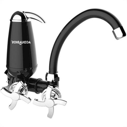 Torneira B.M C/Filtro Acqua Preto/Cromado Quadriset