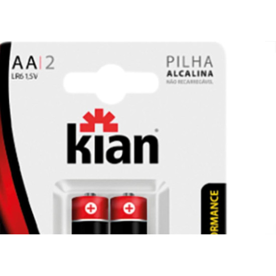 Pilha Alcalina Kian Peq Aa2 C/2 Pilha Alcalina Kian Peq Aa2 C/2