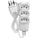 Extensao Megatron Pp 0,75 10Mt 2P+T10A Branco Extensao Megatron Pp 0,75 10Mt 2P+T10A Branco
